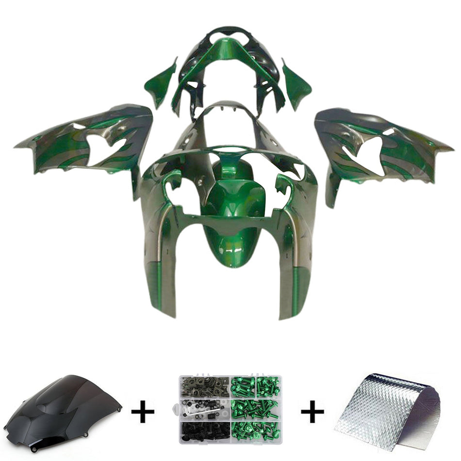 2000-2001 カワサキ ZX9R インジェクションフェアリングキット ボディワーク プラスチック ABS