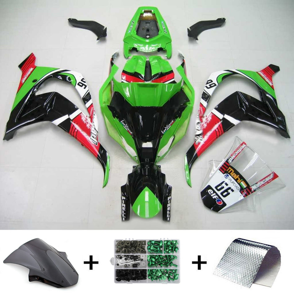 2011-2015 カワサキ ZX10R Amotopart インジェクションフェアリングキット ボディワーク プラスチック ABS #107