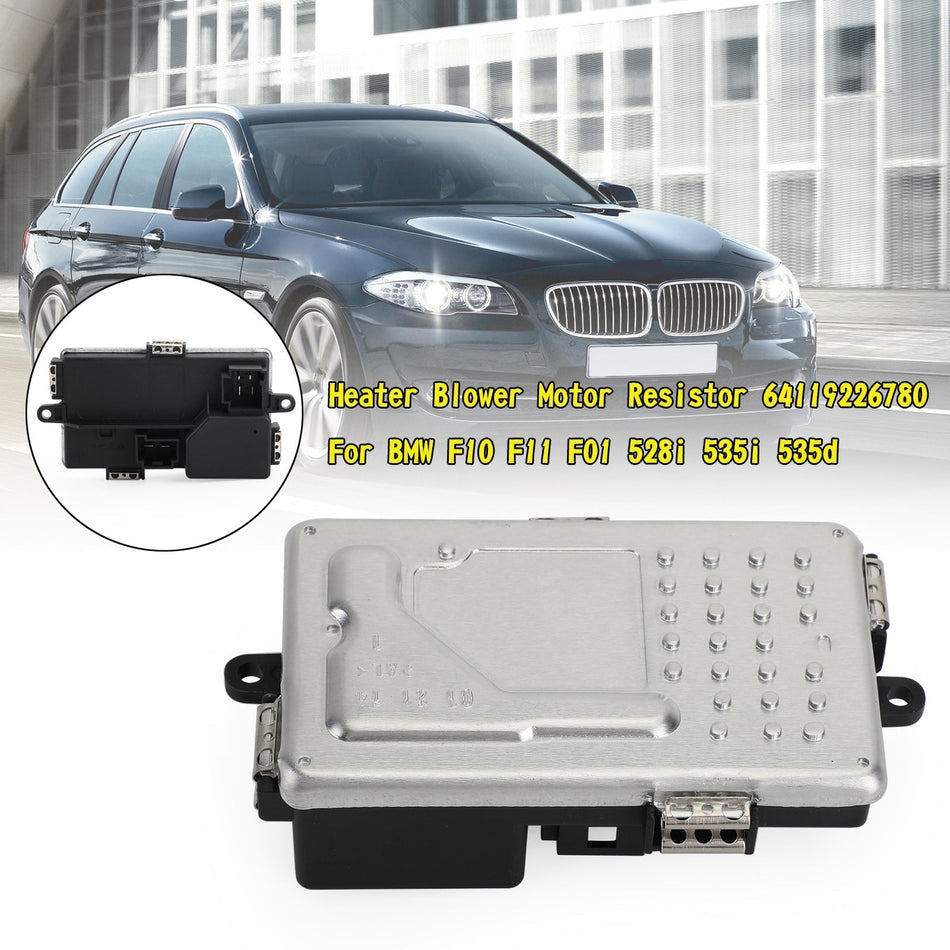 2012-2016 BMW 528i xDrive ベースセダン 4ドア ヒーターブロワーモーター抵抗器 64119226780 汎用