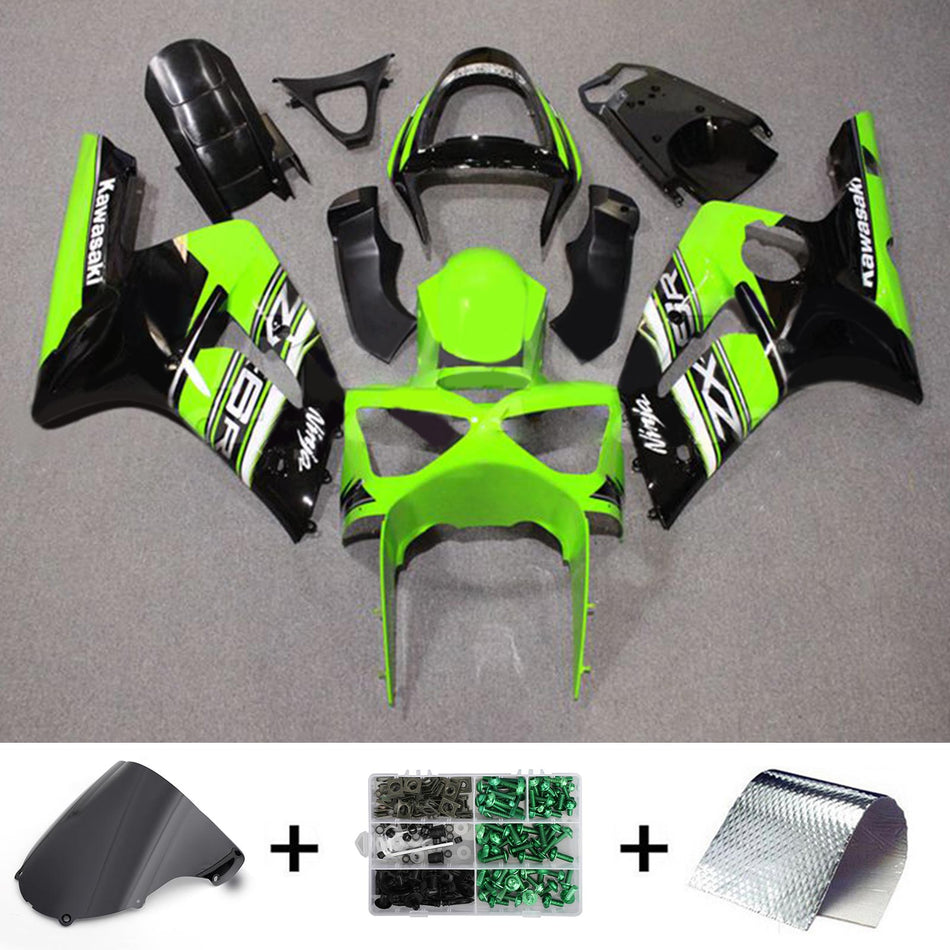 2003-2004 カワサキ ZX6R 636 インジェクションフェアリングキット ボディワーク プラスチック ABS#129