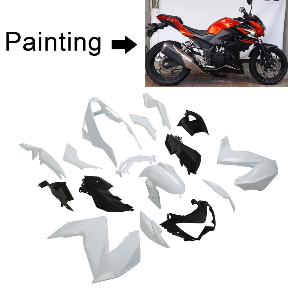 2015-2016 カワサキ Z250 Z300 Amotopart インジェクションフェアリングキット ボディワーク プラスチック ABS #104