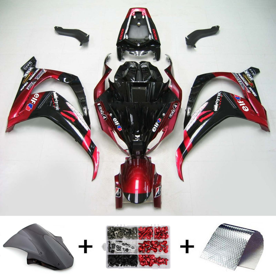 2011-2015 カワサキ ZX10R Amotopart インジェクションフェアリングキット ボディワーク プラスチック ABS #114