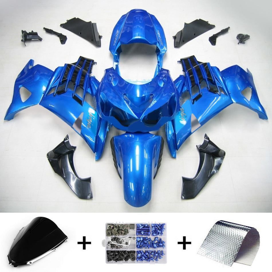 2012-2021 カワサキ ZX14R Amotopart インジェクションフェアリングキット ボディワーク プラスチック ABS #105