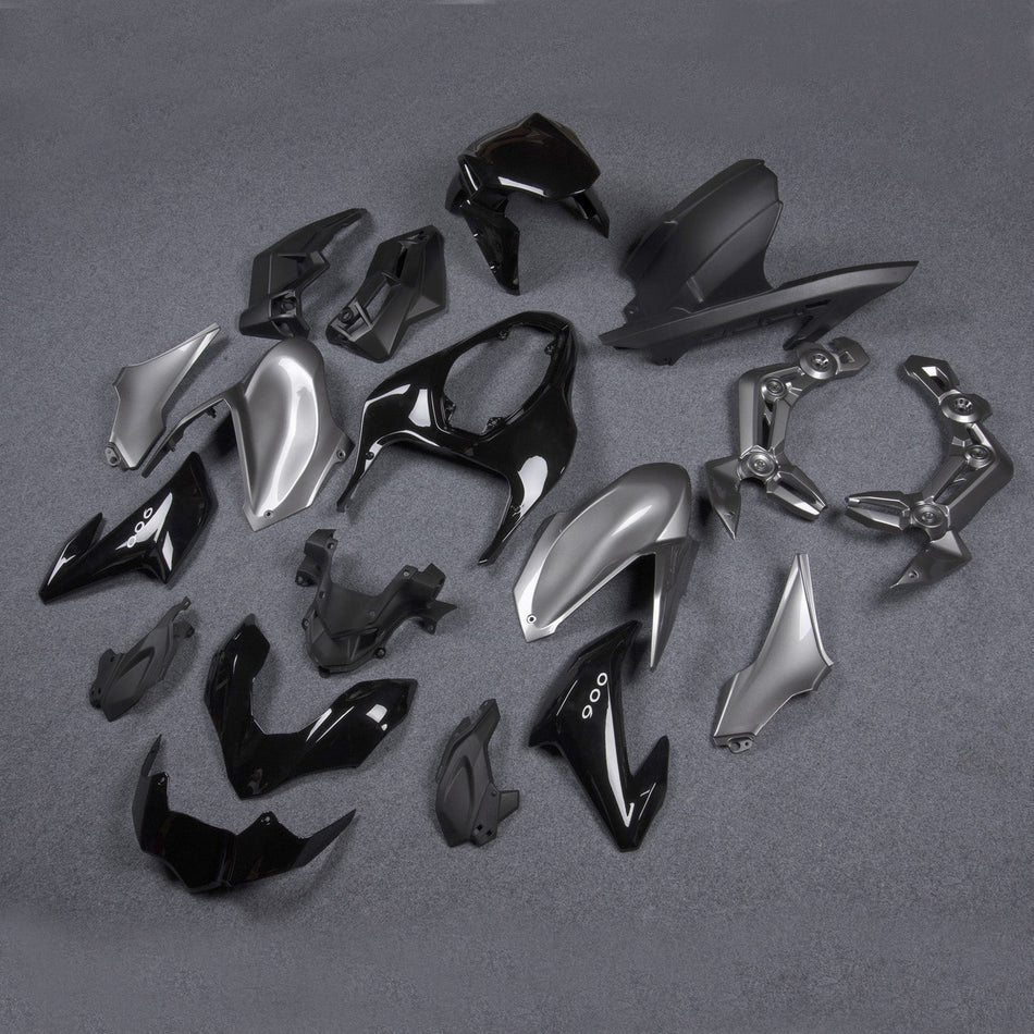 2017-2019 カワサキ Z900 シルバー ブラック インジェクション プラスチック ボディワーク ジェネリック