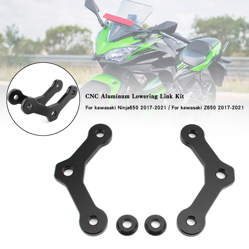 20mm カワサキ Ninja650 Z650 2017-2021 CNC アルミ ローダウンリンクキット