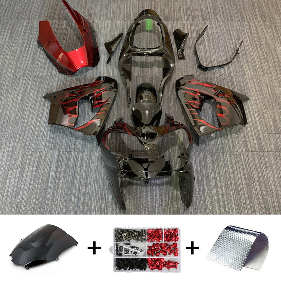 2002-2003 カワサキ ZX9R インジェクションフェアリングキット ボディワーク プラスチック ABS#123
