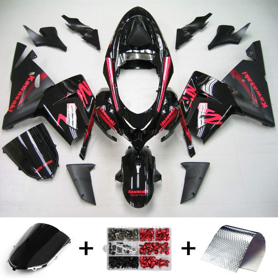 2004-2005 カワサキ ZX10R Amotopart インジェクションフェアリングキット ボディワーク プラスチック ABS #122
