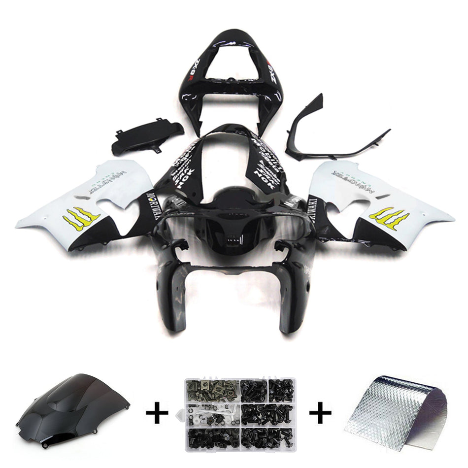 2002-2003 カワサキ ZX9R インジェクションフェアリングキット ボディワーク プラスチック ABS#124
