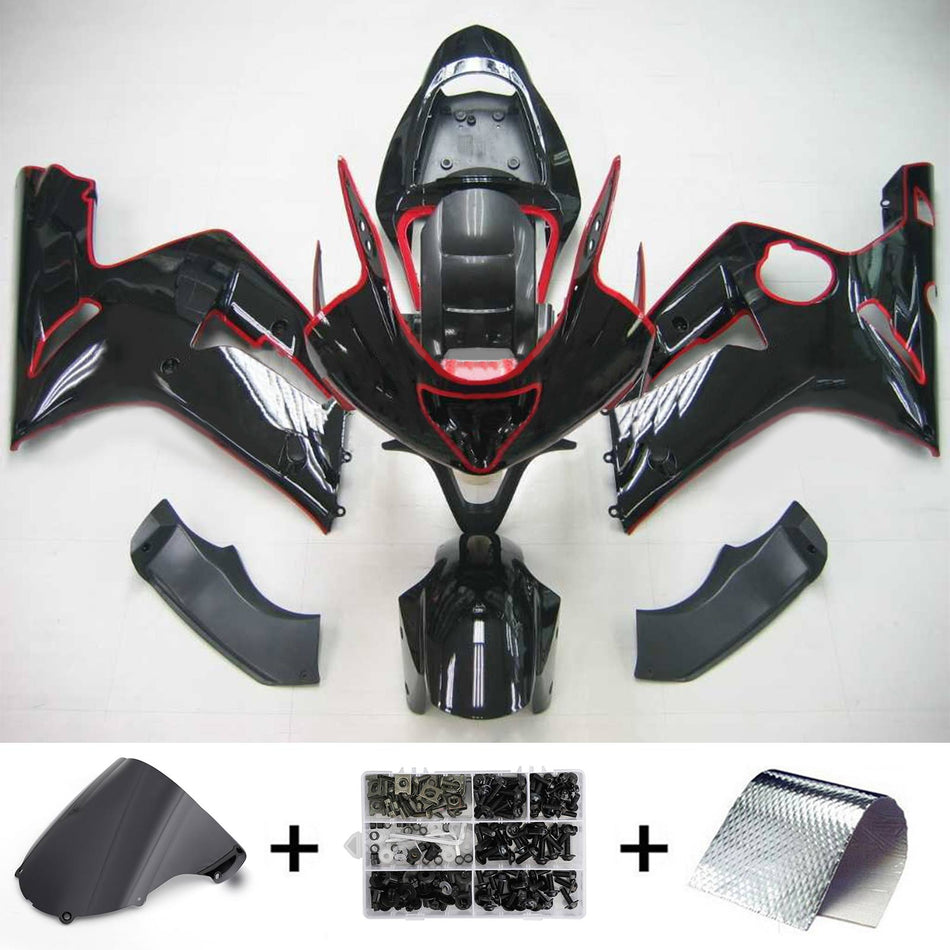 2003-2004 カワサキ ZX6R 636 Amotopart インジェクションフェアリングキット ボディワーク プラスチック ABS #105
