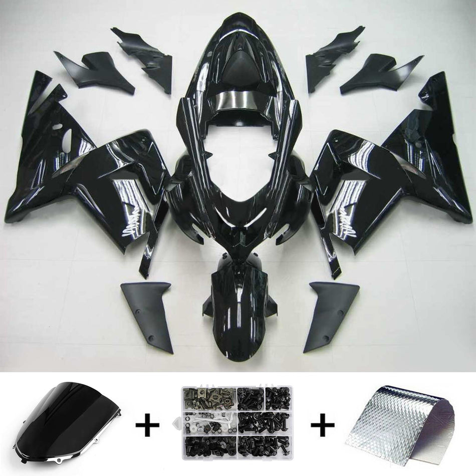 2004-2005 カワサキ ZX10R Amotopart インジェクションフェアリングキット ボディワーク プラスチック ABS #111