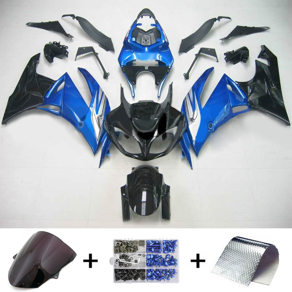 2009-2012 カワサキ ZX6R 636 Amotopart インジェクションフェアリングキット ボディワーク プラスチック ABS #106