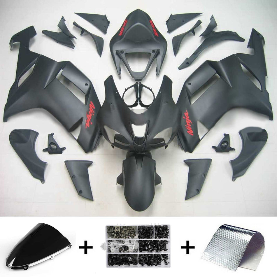 2007-2008 カワサキ ZX6R 636 Amotopart インジェクションフェアリングキット ボディワーク プラスチック ABS #116