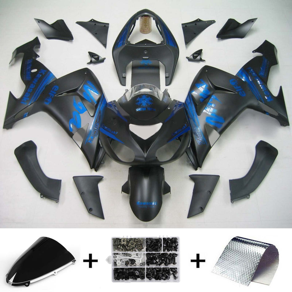 2006-2007 カワサキ ZX10R Amotopart インジェクションフェアリングキット ボディワーク プラスチック ABS #117