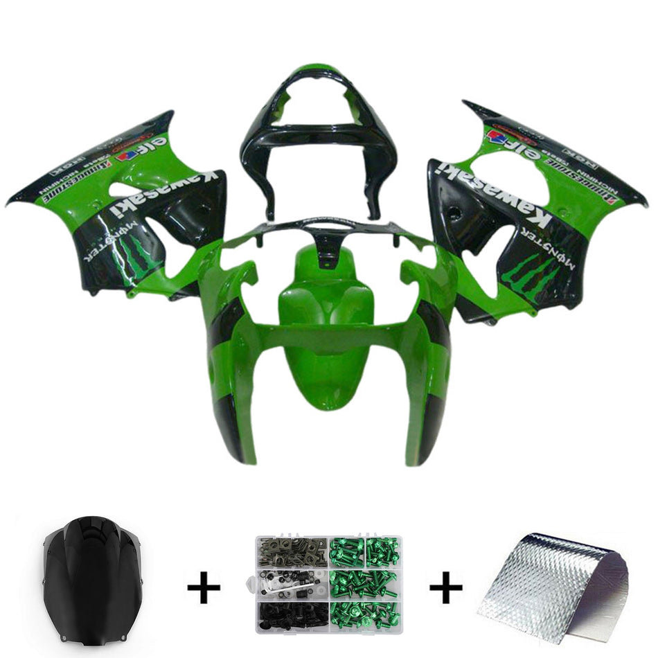 2000-2002 カワサキ ZX6R 636 2005-2008 ZZR600 インジェクションフェアリングキット ボディワーク