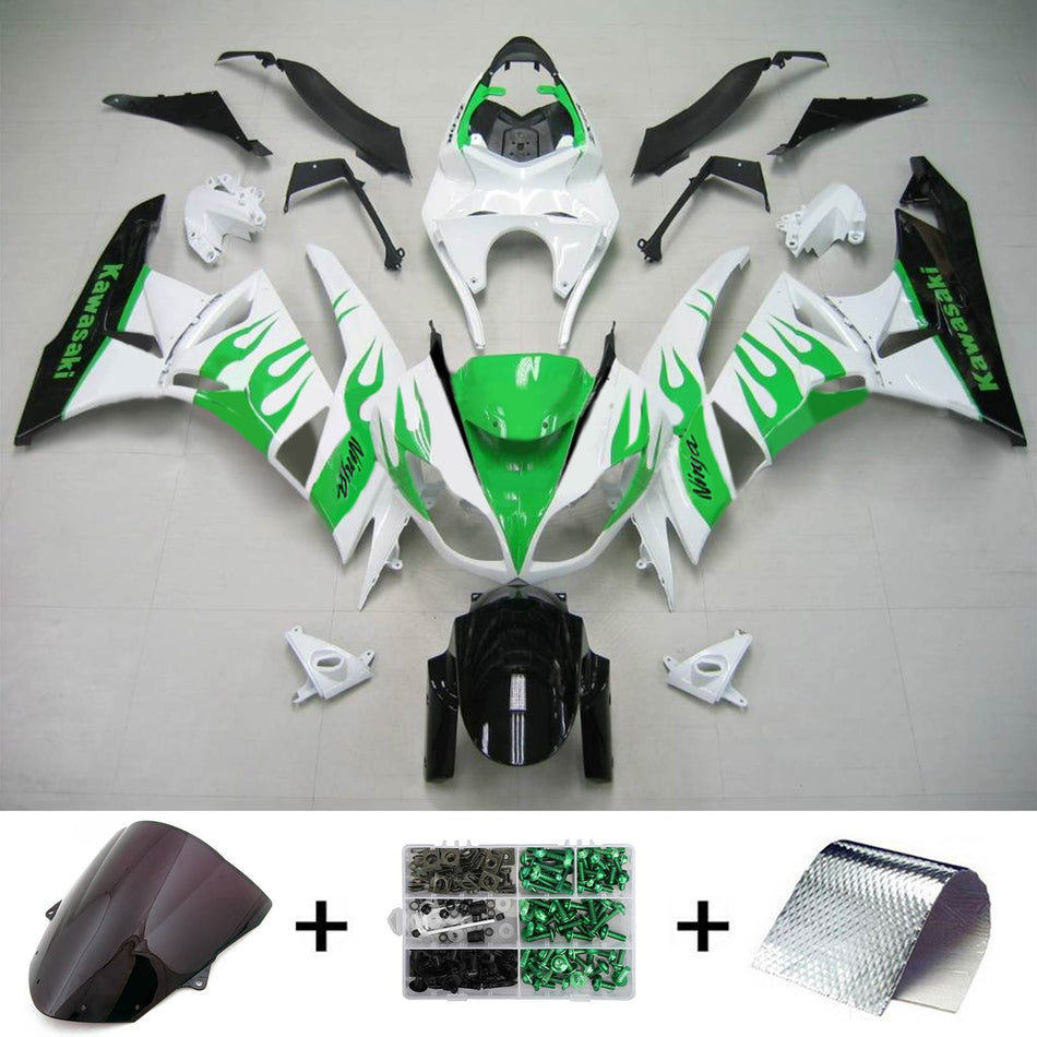 2009-2012 カワサキ ZX6R 636 Amotopart インジェクションフェアリングキット ボディワーク プラスチック ABS #111