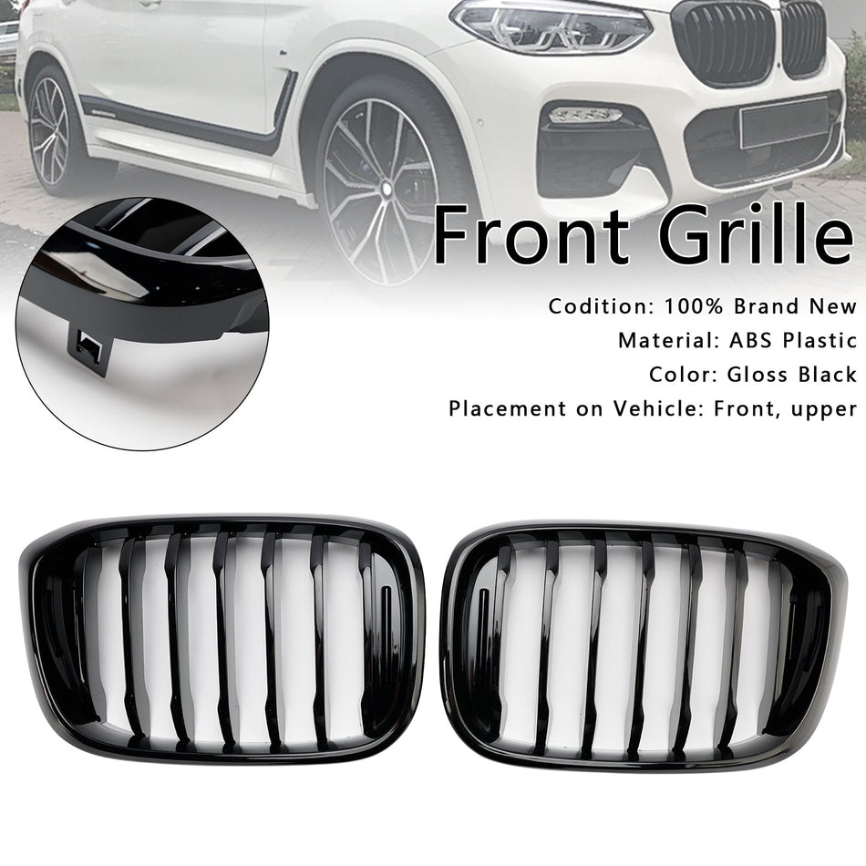 2018-2021 BMW X4 G02 X3 G01 G08 グロスブラック フロントキドニーグリル メッシュグリル 51138469959