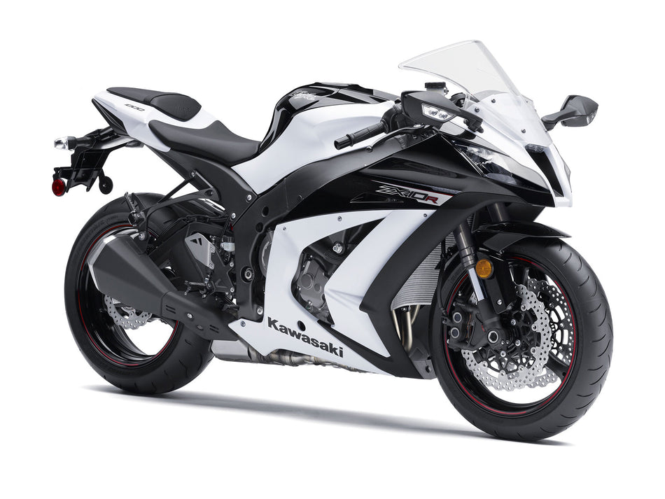 2011-2015 Ninja ZX10R ホワイト ボディワーク フェアリング ABS 射出成形プラスチック セット 6# ジェネリック