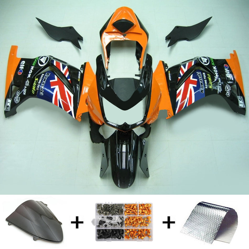 2008-2012 Kawasaki EX250/Ninja250 インジェクションフェアリングキット ボディワーク プラスチック ABS