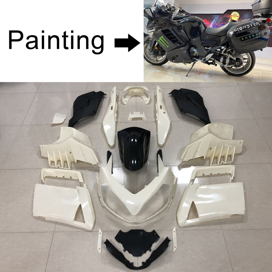 2007-2009 カワサキ GTR1400 ZG1400 Amotopart インジェクションフェアリングキット ボディワーク プラスチック ABS #101