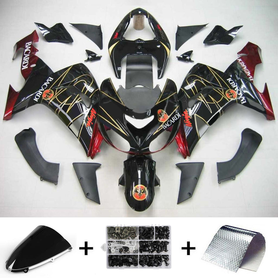 2006-2007 カワサキ ZX10R Amotopart インジェクションフェアリングキット ボディワーク プラスチック ABS #106
