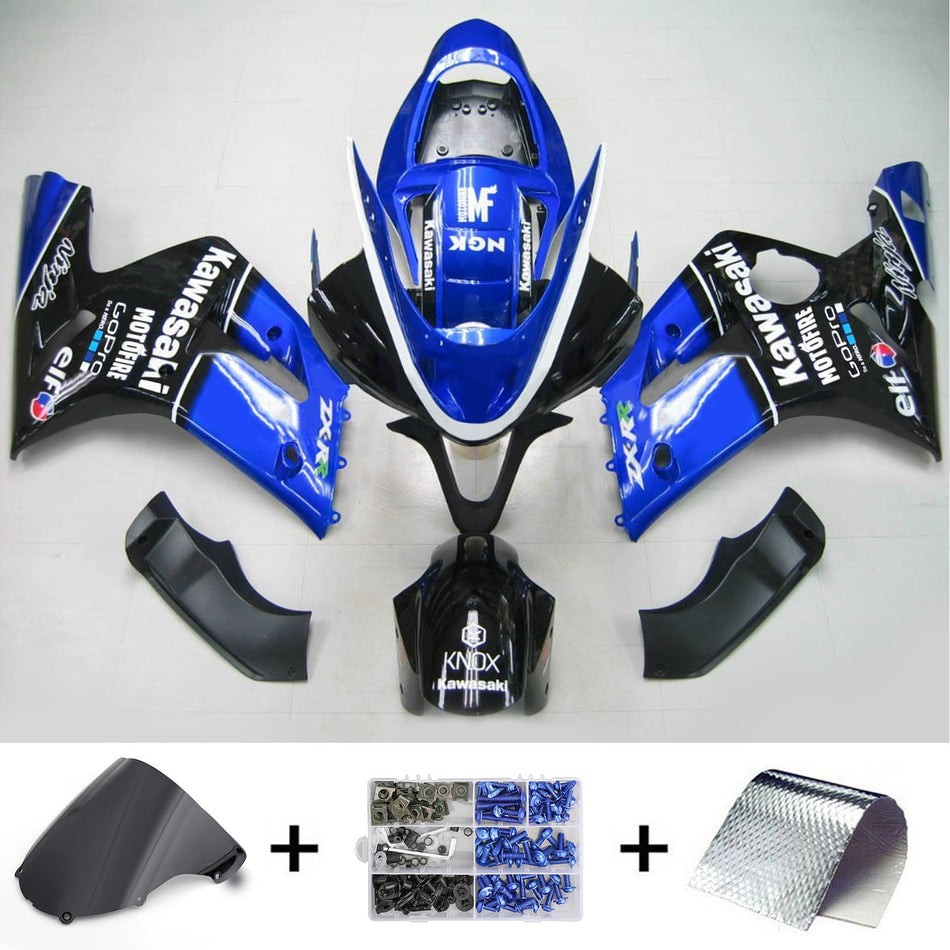 2003-2004 カワサキ ZX6R 636 Amotopart インジェクションフェアリングキット ボディワーク プラスチック ABS #116