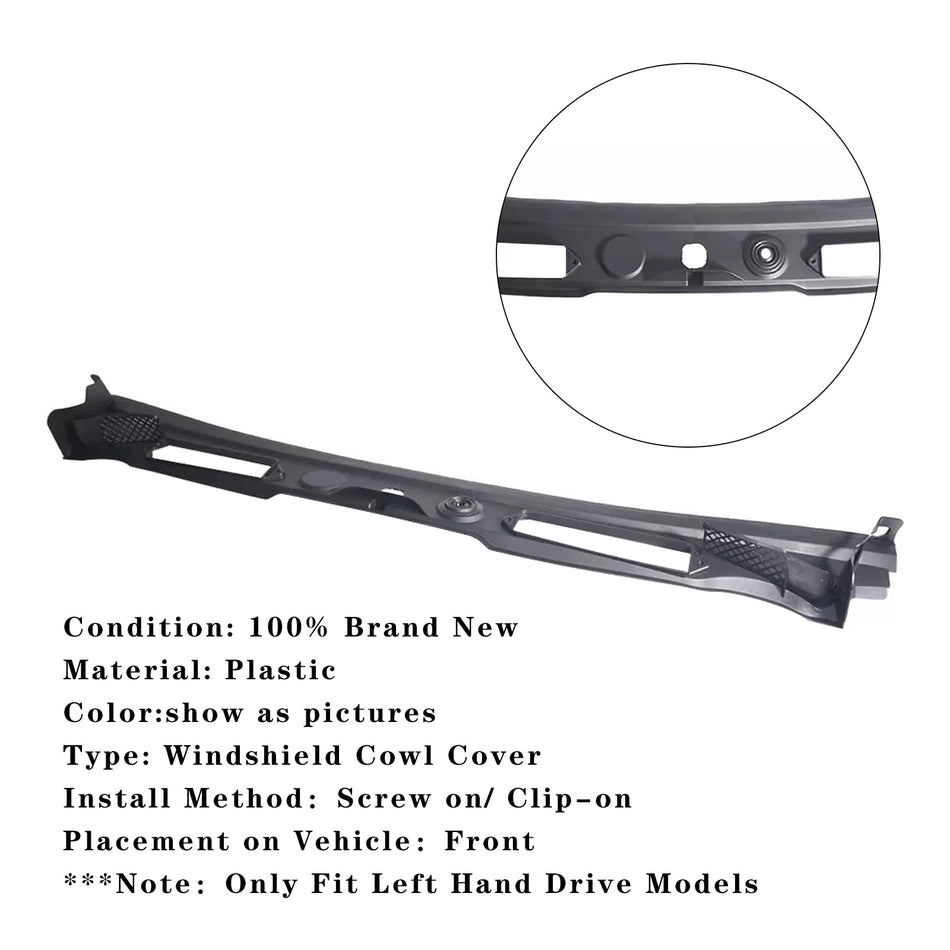 2008年9月~2015年6月 BMW X1 E84 フロントガラス ワイパー ベント カウル グリル パネル 51712990023