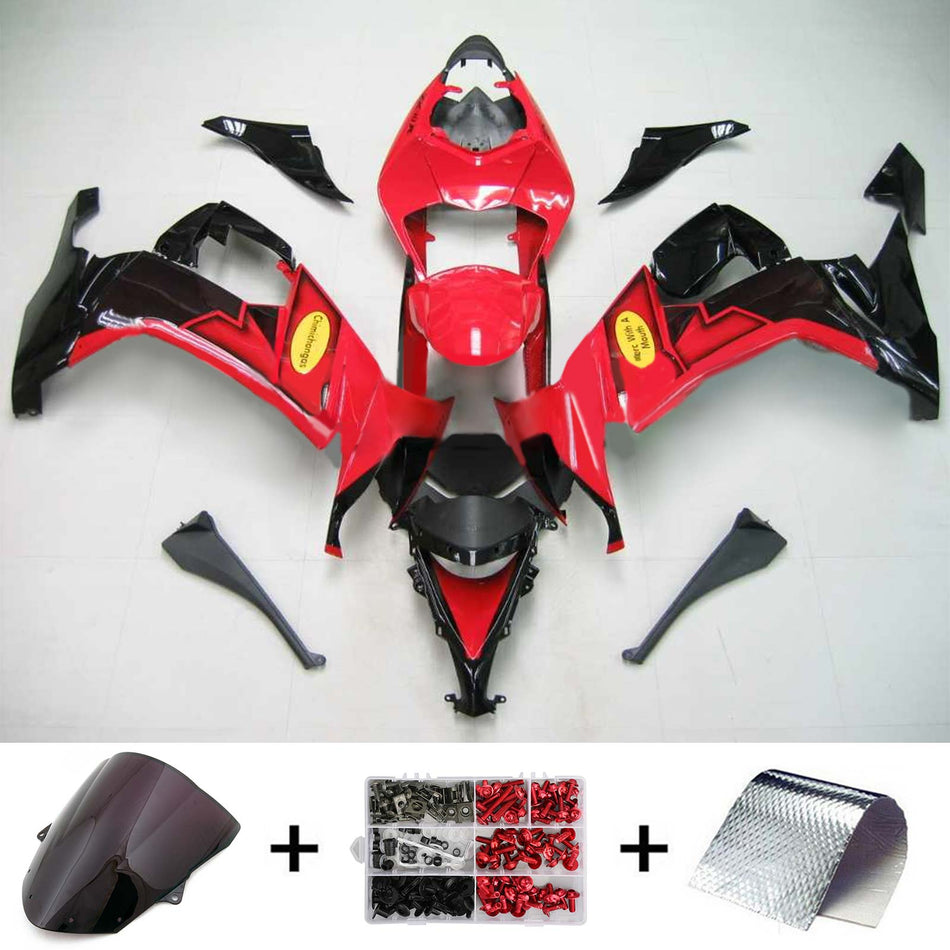 2008-2010 カワサキ ZX10R Amotopart インジェクションフェアリングキット ボディワーク プラスチック ABS #111