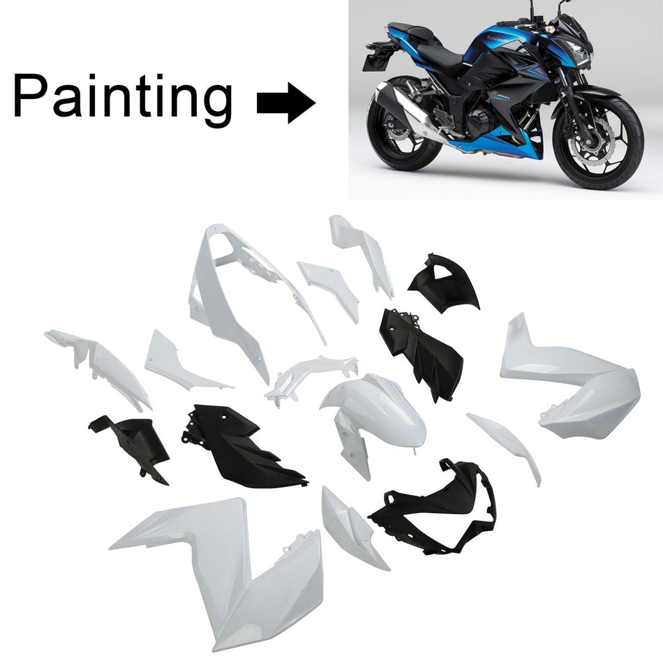 2015-2016 カワサキ Z250 Z300 Amotopart インジェクションフェアリングキット ボディワーク プラスチック ABS #107