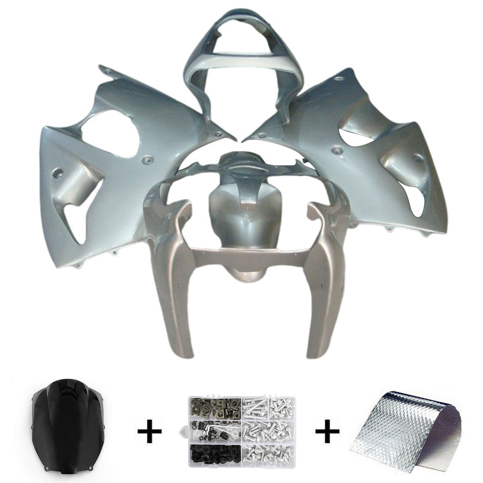 2000-2002 カワサキ ZX6R 636 2005-2008 ZZR600 インジェクションフェアリングキット ボディワーク