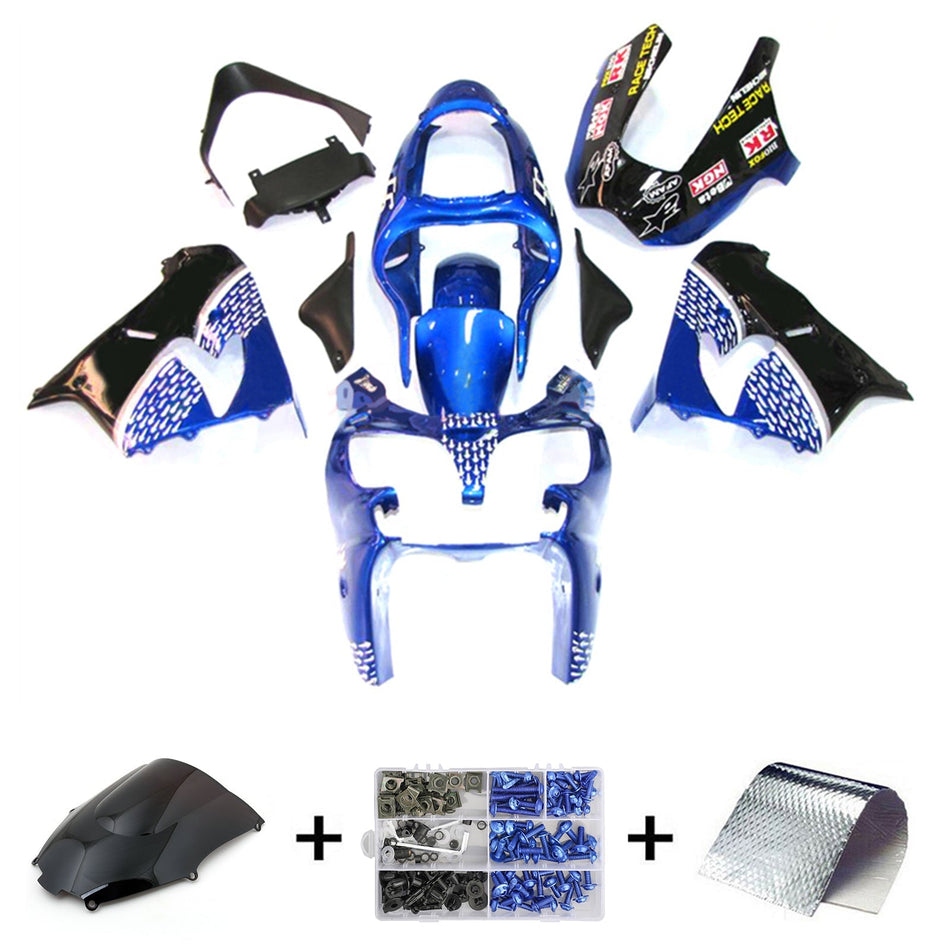 2002-2003 カワサキ ZX9R インジェクションフェアリングキット ボディワーク プラスチック ABS#125