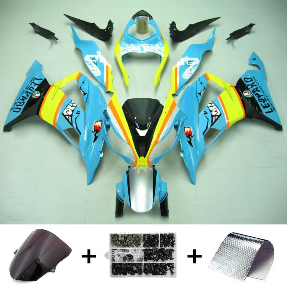 2013-2018 カワサキ ZX6R 636 Amotopart インジェクションフェアリングキット ボディワーク プラスチック ABS #105