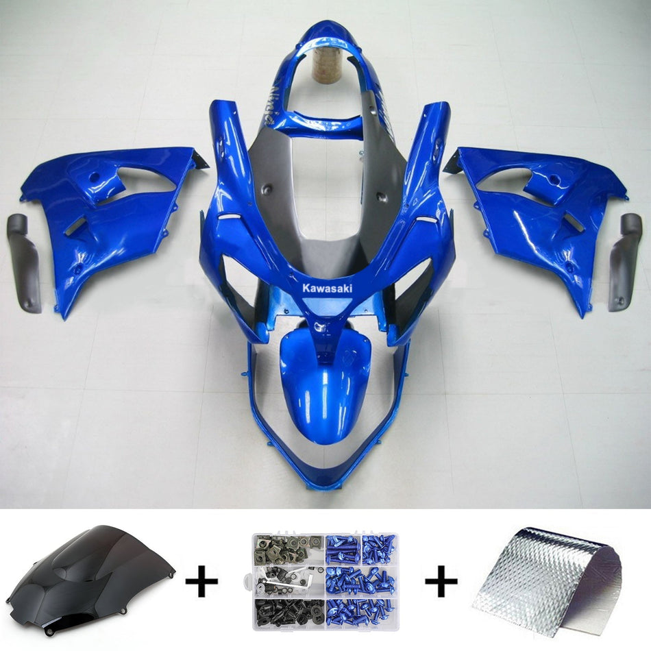 2000-2001 カワサキ ZX9R Amotopart インジェクションフェアリングキット ボディワーク プラスチック ABS #121