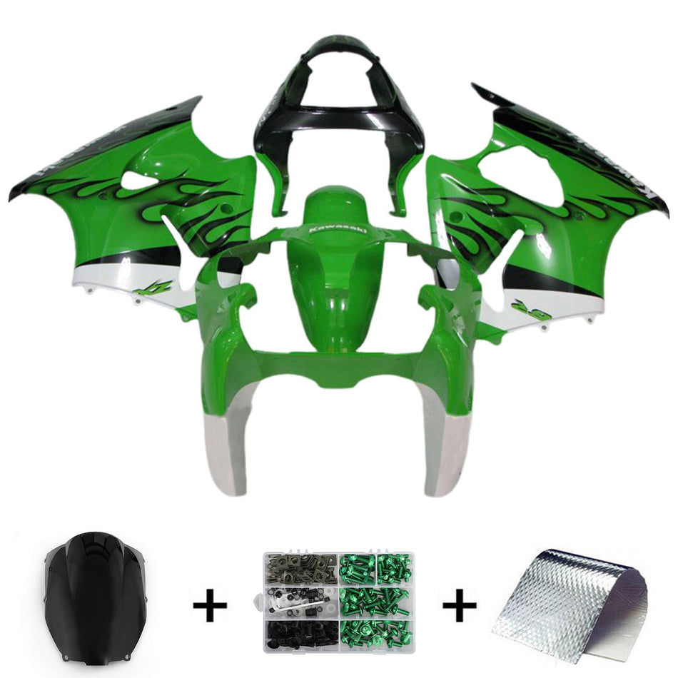 2000-2002 カワサキ ZX6R 636 2005-2008 ZZR600 インジェクションフェアリングキット ボディワーク