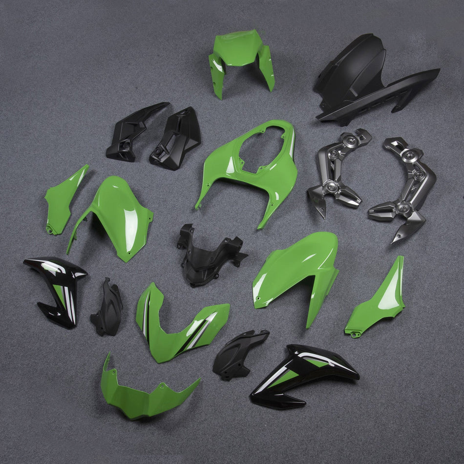 2017-2019 カワサキ Z900 グリーン インジェクション プラスチック ABS ボディワーク ジェネリック