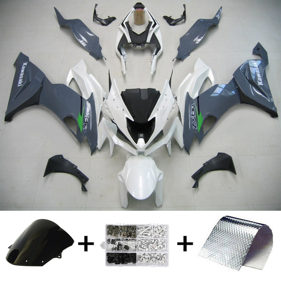 2019-2022 カワサキ ZX6R Amotopart インジェクションフェアリングキット ボディワーク プラスチック ABS #104