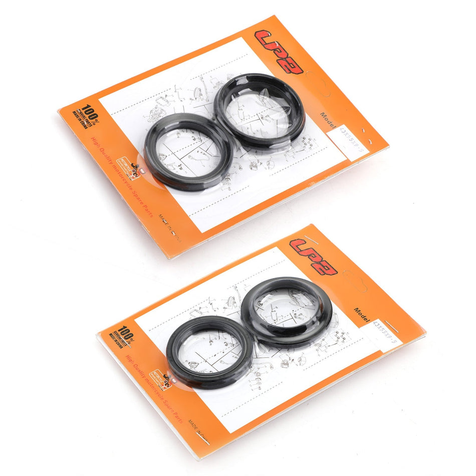 カワサキ KX125 KX250 KX500 ZR1100 ZRX1100 ZRX1200 汎用フォークオイルダストシールキット