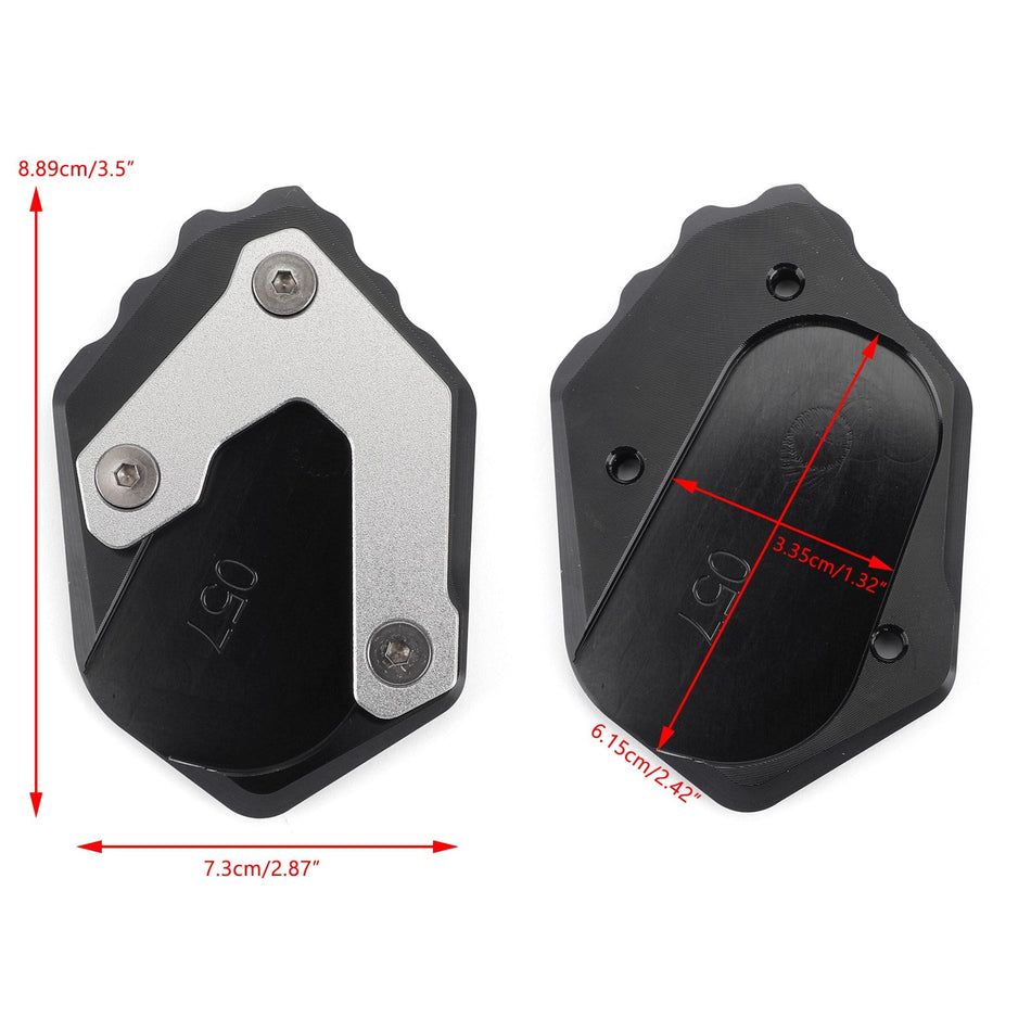 2018-2019 BMW F750GS CNC モトサイドスタンドエクステンションキックスタンドエンラージャープレートジェネリック