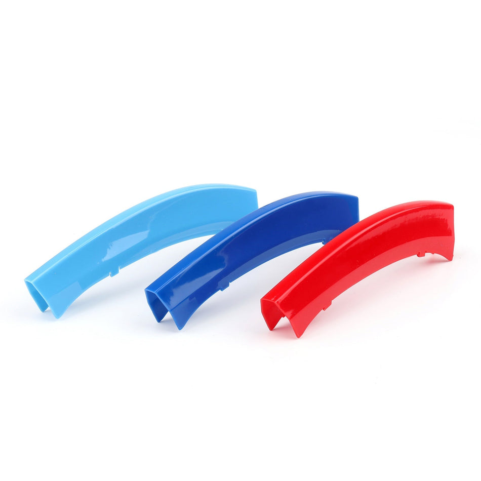 3色フロントグリルグリルカバーストリップクリップトリムBMW X3 X4 2011-2017汎用