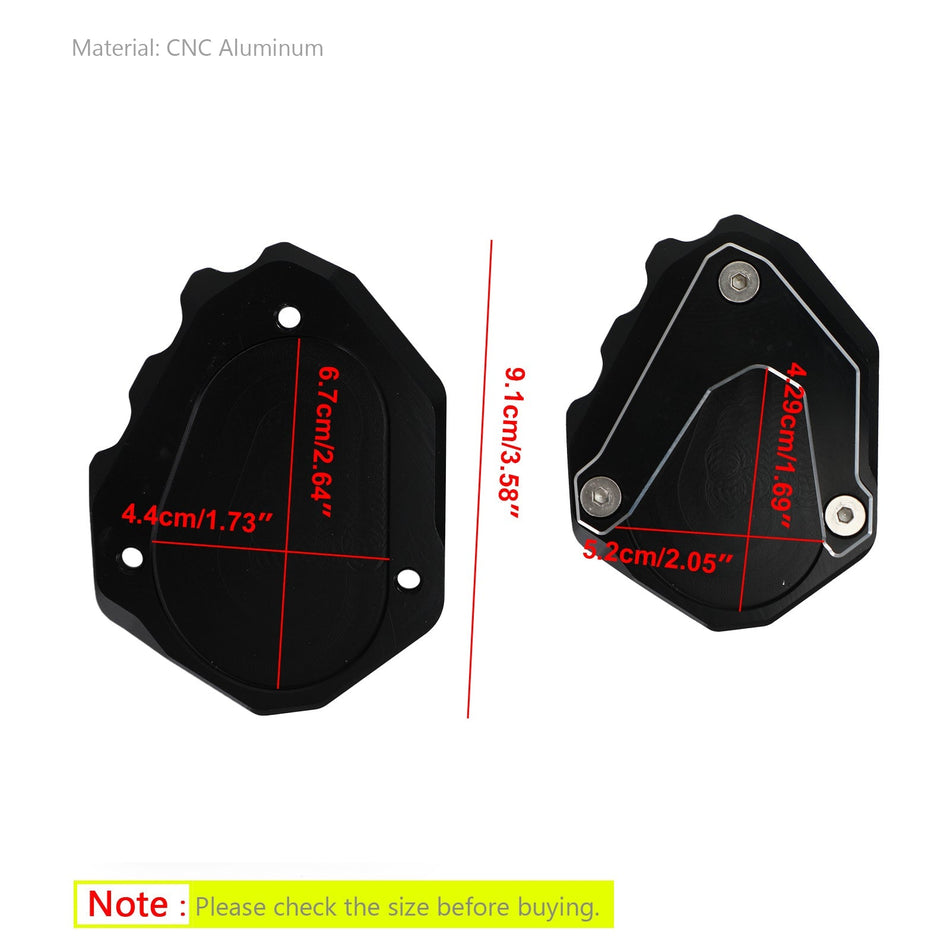 キックスタンド サイドスタンド 延長パッド BMW R NINE T 2014-2017 R1200RT 2004-2013 汎用