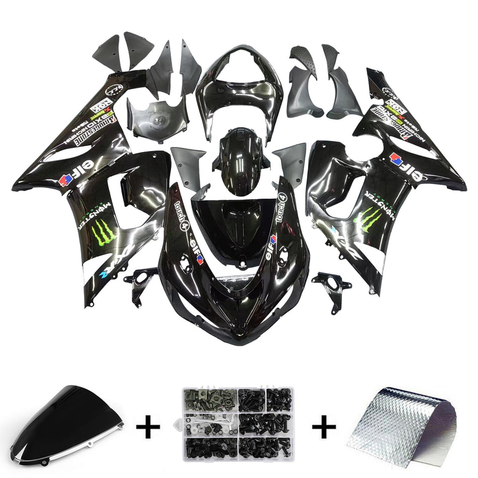 2005-2006 カワサキ ZX6R 636 フェアリングキット ボディワーク プラスチック ABS