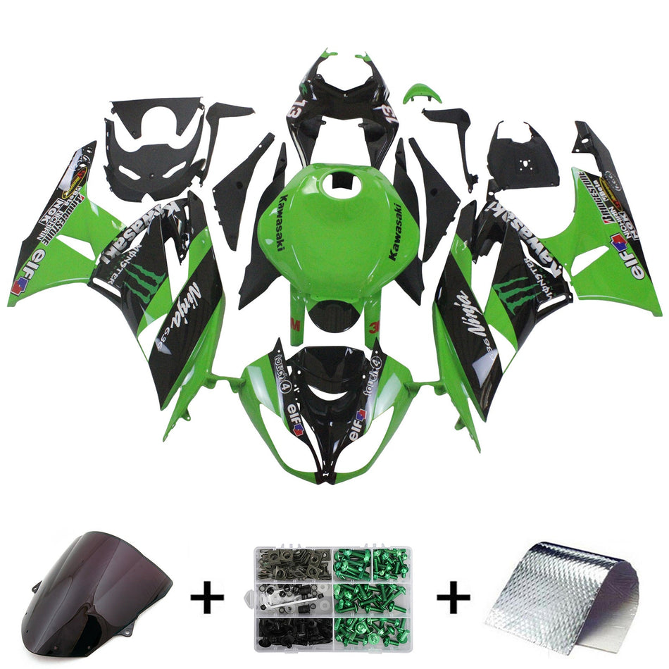 2009-2012 カワサキ ZX6R 636 フェアリングキット ボディワーク プラスチック ABS