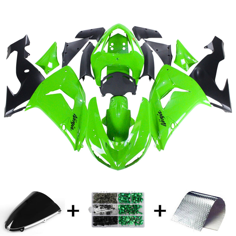 2006-2007 カワサキ ZX10R Amotopart インジェクションフェアリングキット ボディワーク プラスチック ABS #105