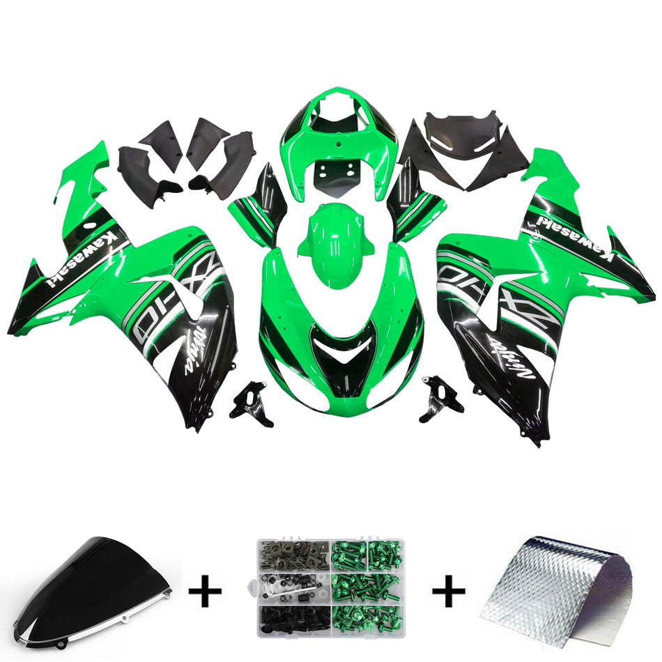 2006-2007 カワサキ ZX10R Amotopart インジェクションフェアリングキット ボディワーク プラスチック ABS #114