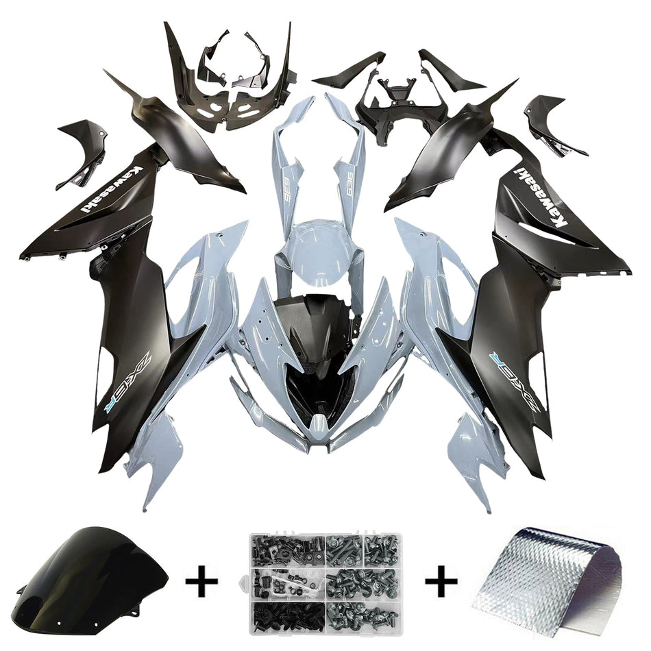 2019-2020 カワサキ ZX6R Amotopart インジェクションフェアリングキット ボディワーク プラスチック ABS #101