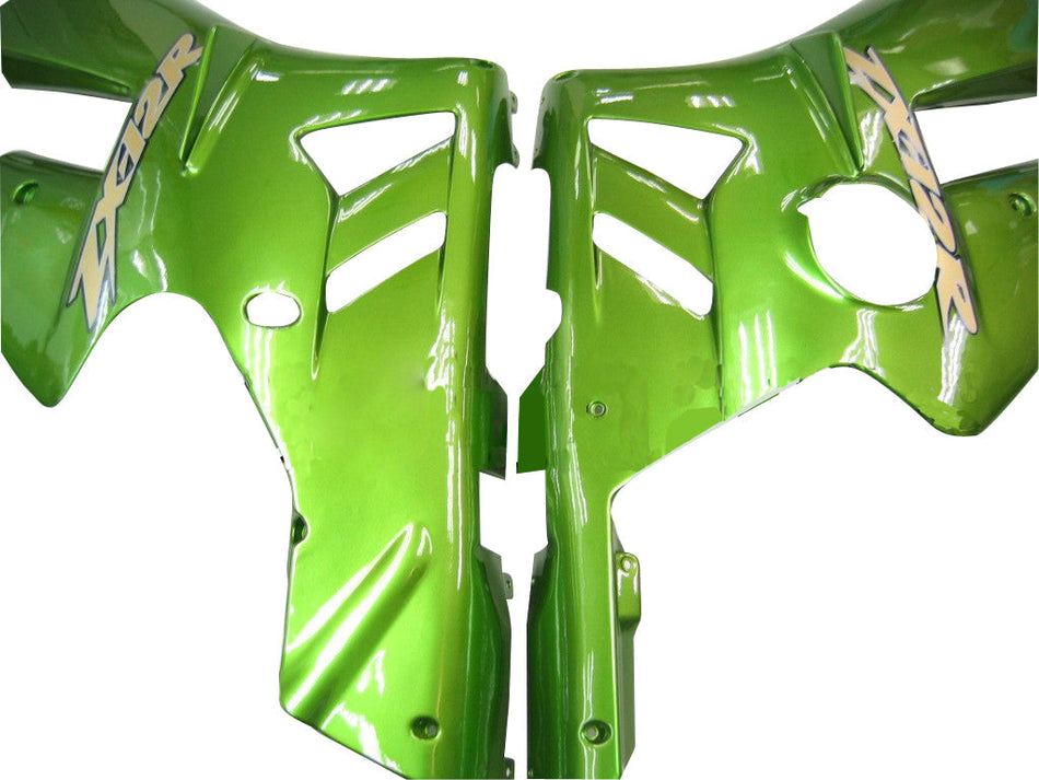 2002-2005 Ninja ZX12R グリーンメタリックボディワークフェアリング ABS 射出成形プラスチックセット 4# ジェネリック