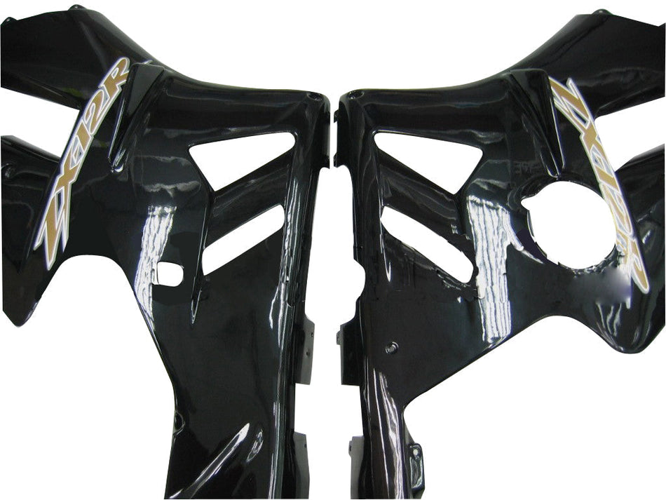 2002-2005 Ninja ZX12R ブラック ボディワーク フェアリング ABS 射出成形プラスチック セット 5# ジェネリック