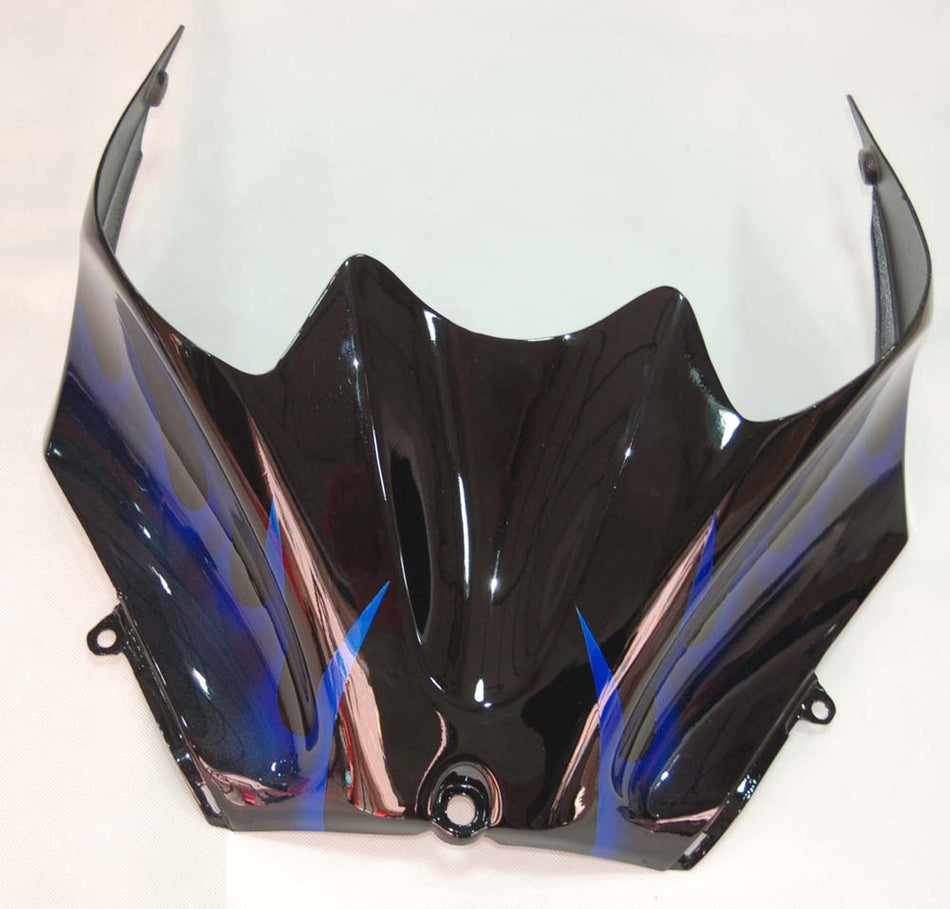 2006-2011 Ninja ZX14R ブラック&ブルー フレイム ボディワーク フェアリング ABS 射出成形プラスチック セット 5# ジェネリック