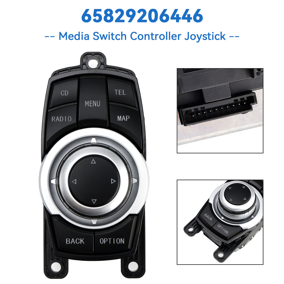 2009 年 6 月 — 2017 年 2 月 BMW X3 F25 10 ピン メディア スイッチ コントローラー ジョイスティック 65829206446 65829206444