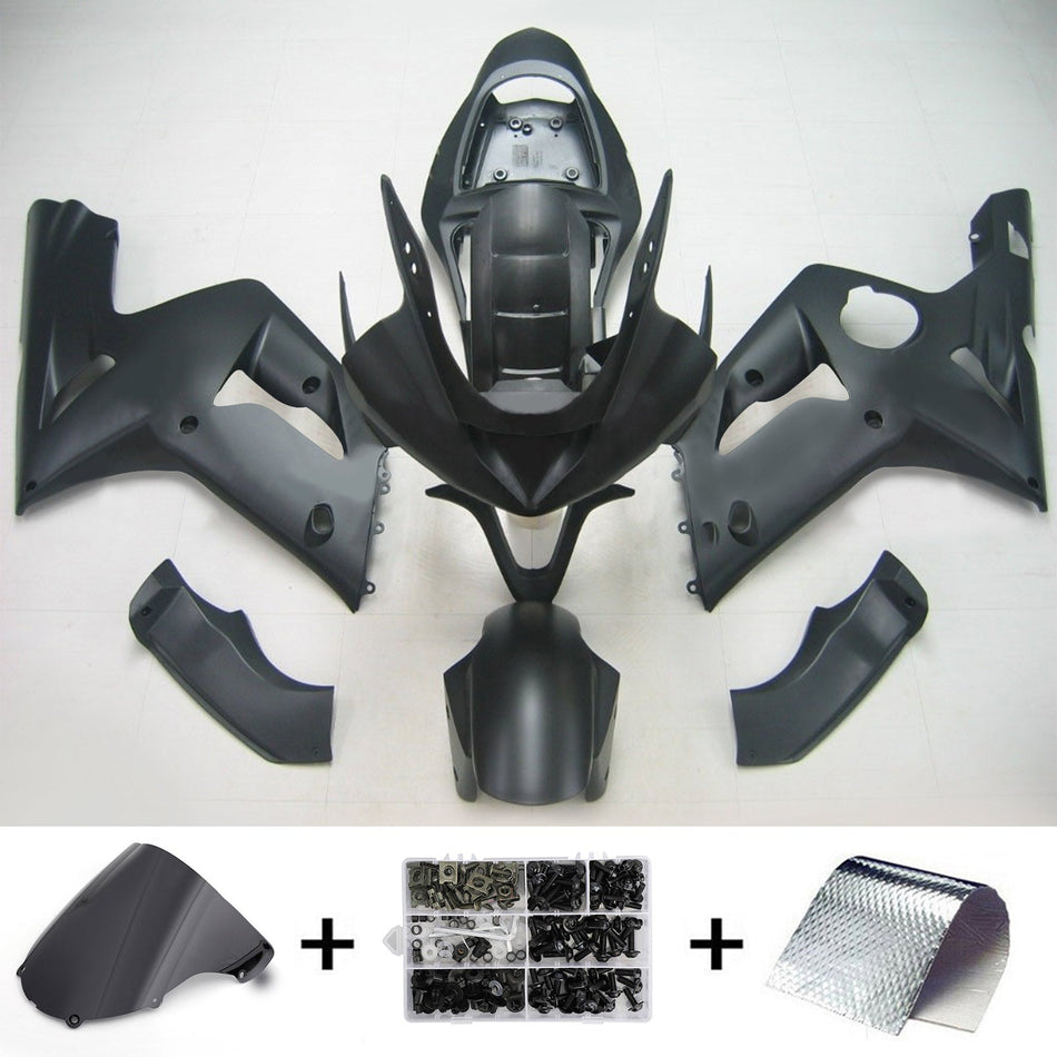 2003-2004 カワサキ ZX6R 636 Amotopart インジェクションフェアリングキット ボディワーク プラスチック ABS #102