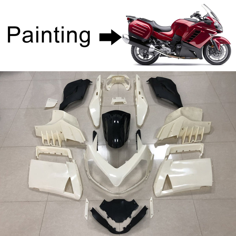2007-2009 カワサキ GTR1400 ZG1400 Amotopart インジェクションフェアリングキット ボディワーク プラスチック ABS #101